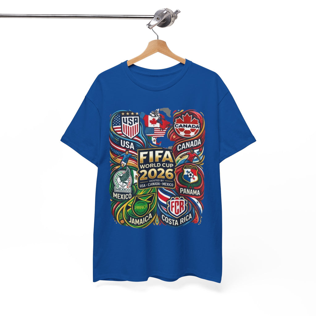 World Cup 2026 Teams T-Shirt – USA Canada Mexico & CONCACAF Badges Soccer Tee