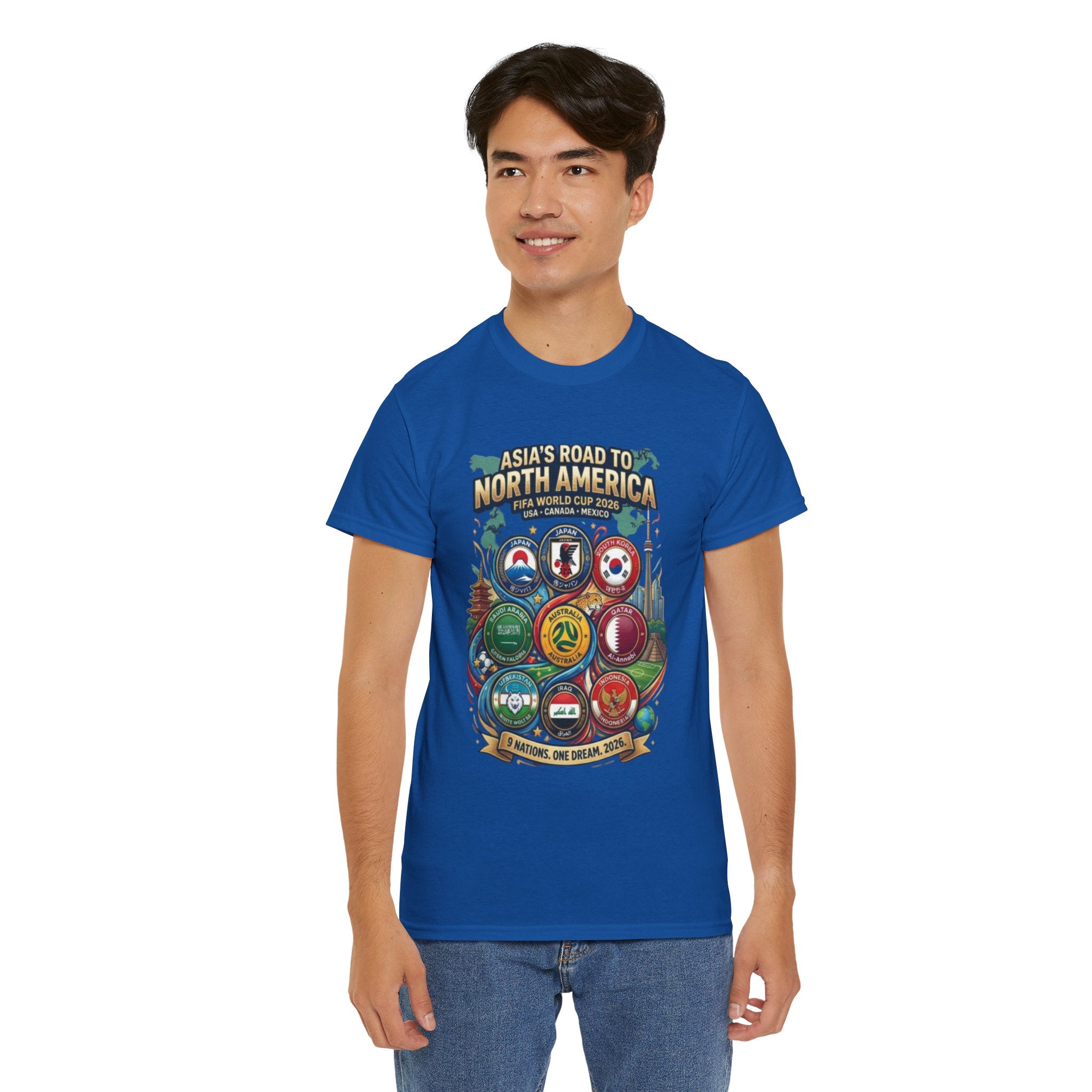 Asia's Road to North America Soccer Tee — World Cup 2026 Qualification Badge T‑Shirt