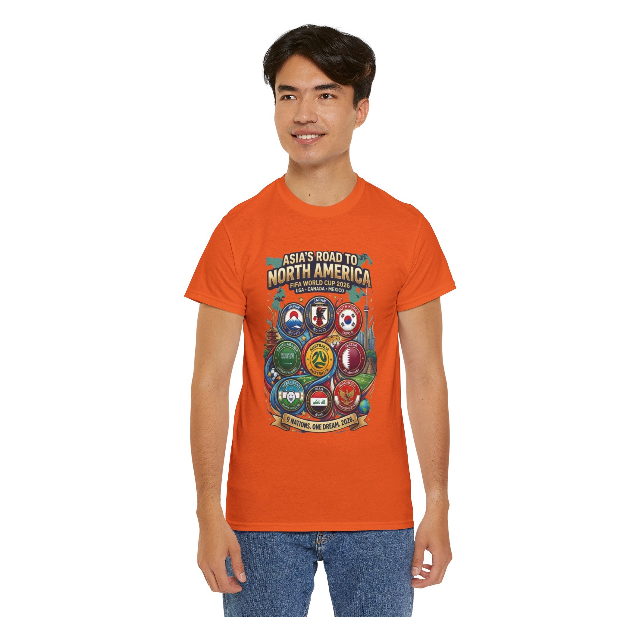 Asia's Road to North America Soccer Tee — World Cup 2026 Qualification Badge T‑Shirt
