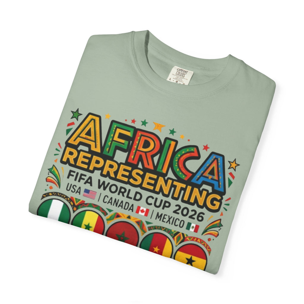 Africa Representing FIFA World Cup 2026 T-Shirt | African Flags Soccer Design