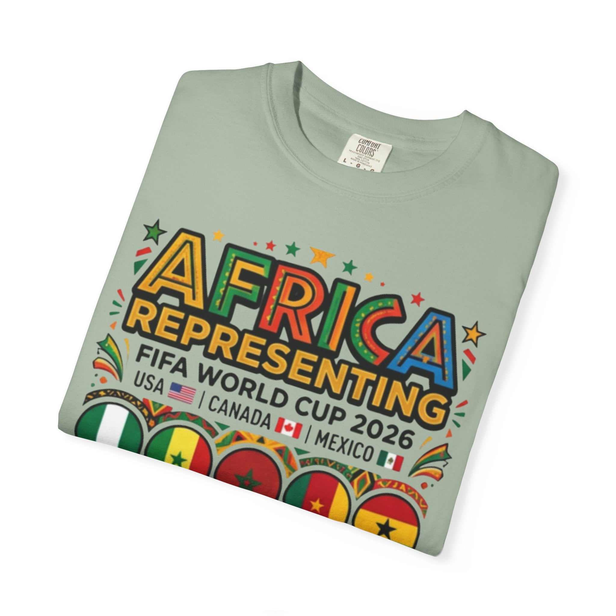 Africa Representing FIFA World Cup 2026 T-Shirt | African Flags Soccer Design