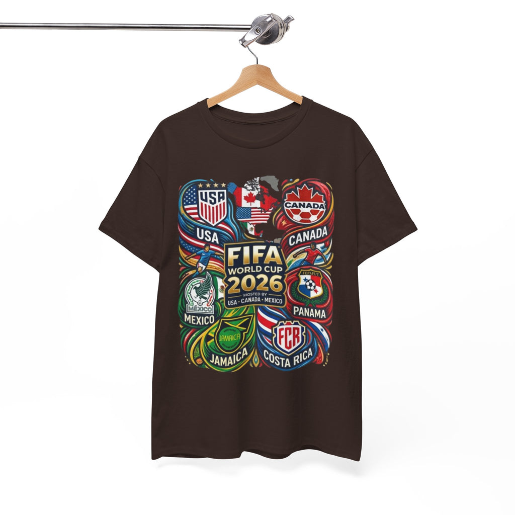 World Cup 2026 Teams T-Shirt – USA Canada Mexico & CONCACAF Badges Soccer Tee