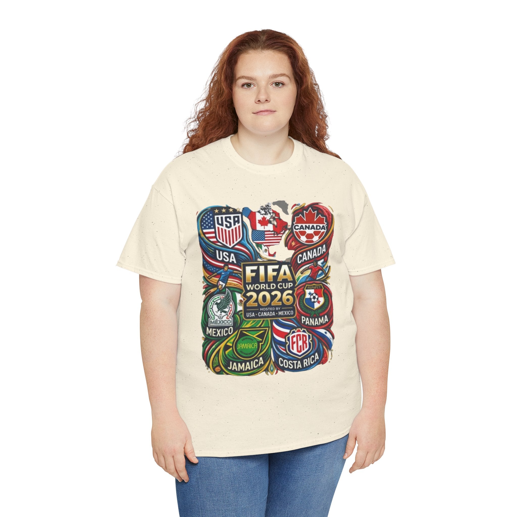 World Cup 2026 Teams T-Shirt – USA Canada Mexico & CONCACAF Badges Soccer Tee