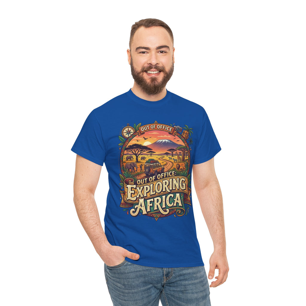 Exploring Africa T-Shirt — 'Out of Office' Safari Adventure Tee