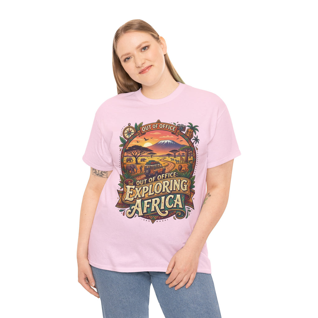 Exploring Africa T-Shirt — 'Out of Office' Safari Adventure Tee
