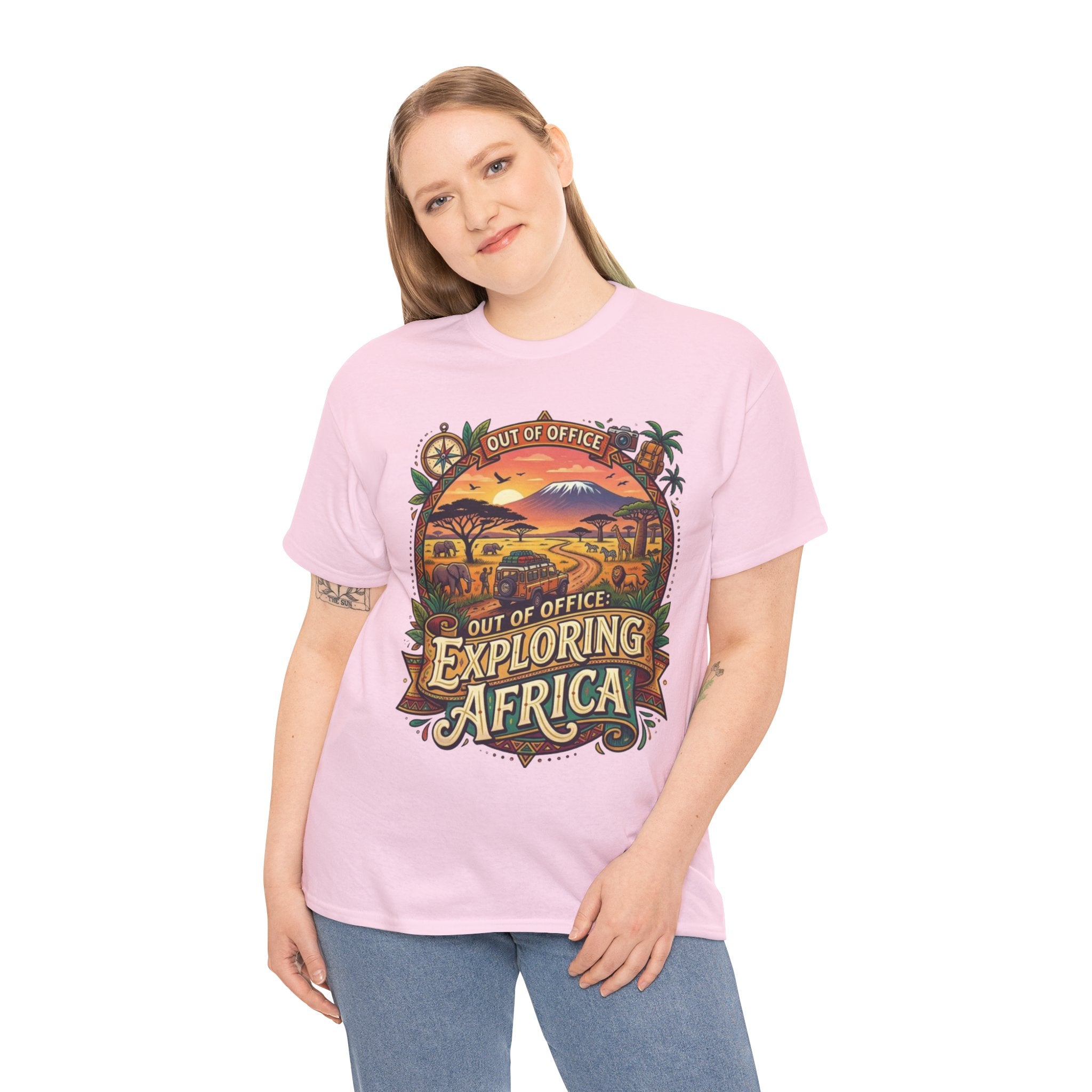 Exploring Africa T-Shirt — 'Out of Office' Safari Adventure Tee